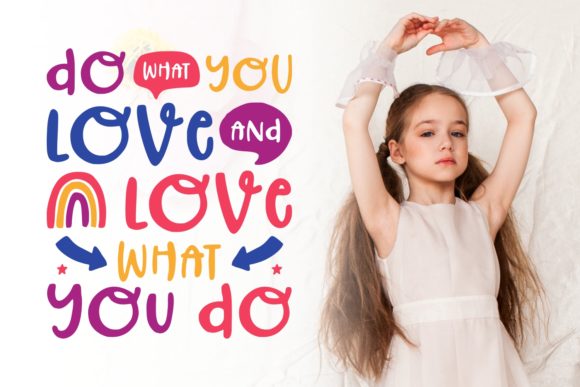 Lovely Children Font PNG with transparent background - Preview 3