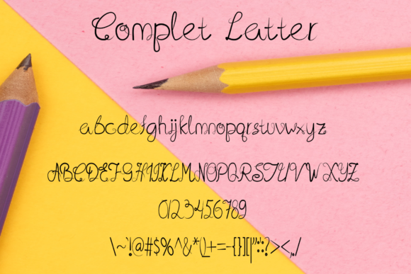 Milanda Font PNG with transparent background - Preview 3