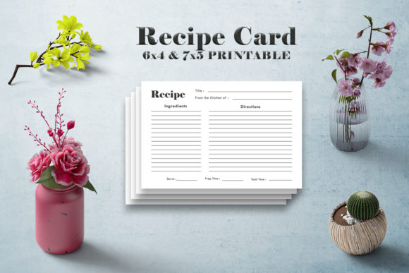 Minimal Recipe Card Template V1