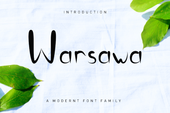 Warsawa Display Font By GiaLetter