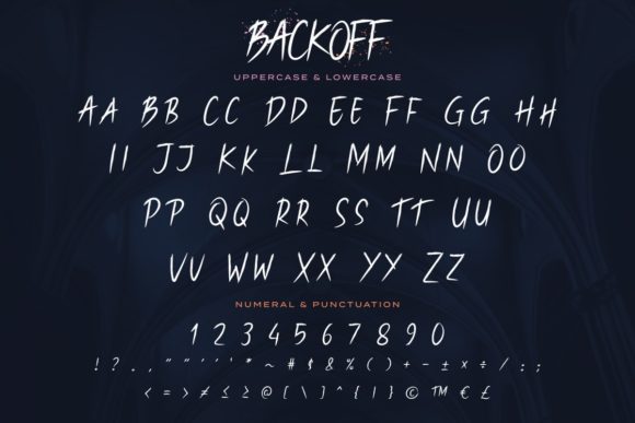 Backoff Font - Preview 4