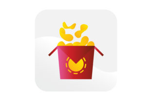 Chicken Pop Food Icons Graphic by samagata · Creative Fabrica