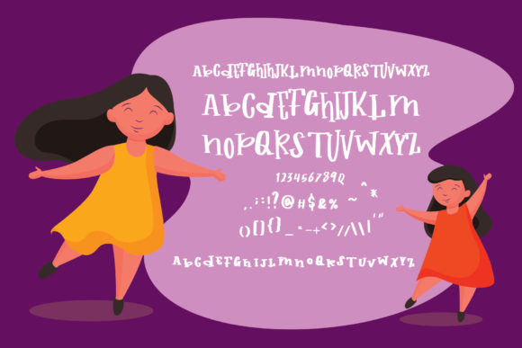 Childs Book Font PNG with transparent background - Preview 3