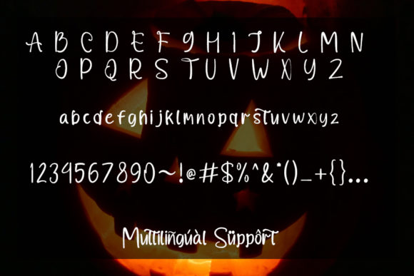 Halloge Font PNG with transparent background - Preview 2