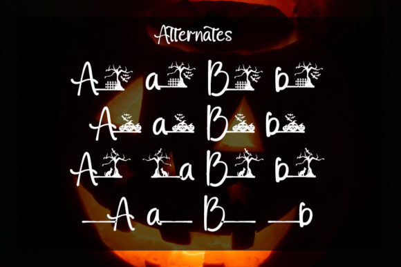Halloge Font PNG with transparent background - Preview 3