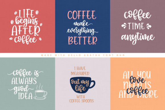 Hello Agatha Font PNG with transparent background - Preview 2
