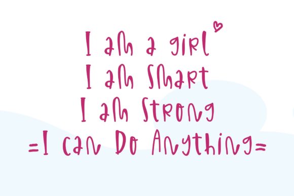 Humble Girl Font PNG with transparent background - Preview 1