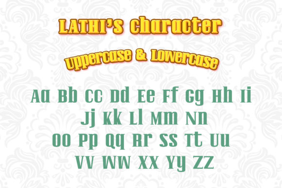 Lathi Font font preview - 1