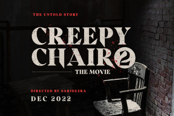 Scary Things Font PNG with transparent background - Preview 2