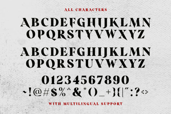 Scary Things Font PNG with transparent background - Preview 5