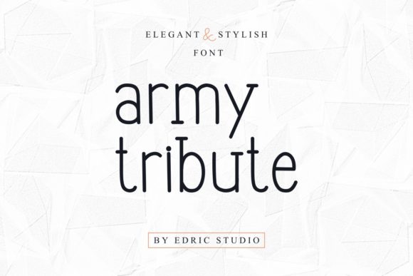 Army Tribute Font - Preview 1
