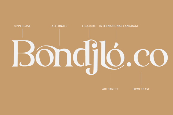 Bondjlo Font - Preview 1
