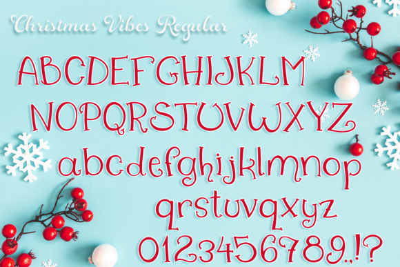 Christmas Vibes Font - Preview 1
