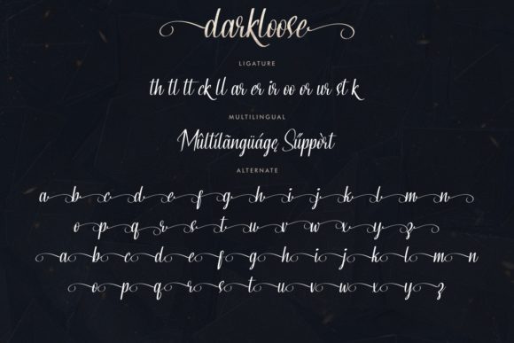 Darkloose Font - Preview 6