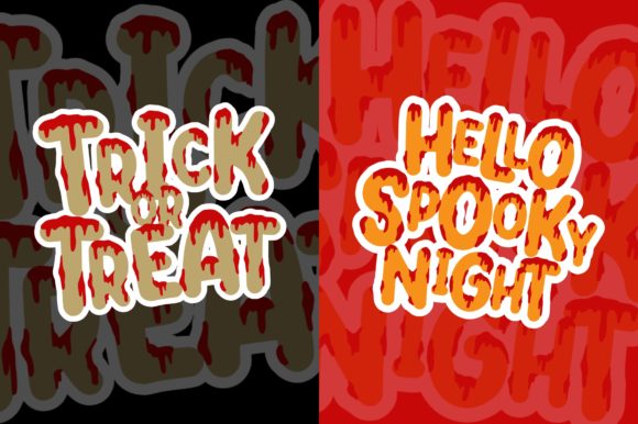 Freshty Blood Font PNG with transparent background - Preview 2