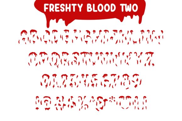 Freshty Blood Font - Preview 6