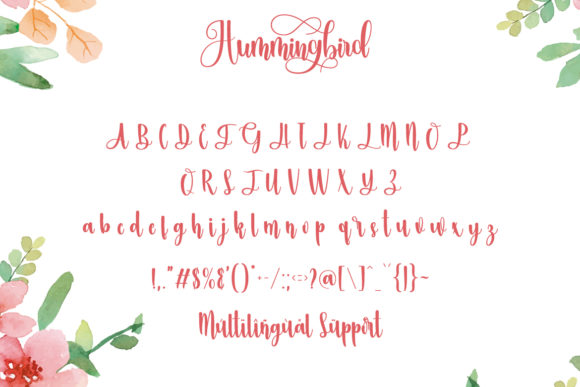 Hummingbird Font - Preview 6