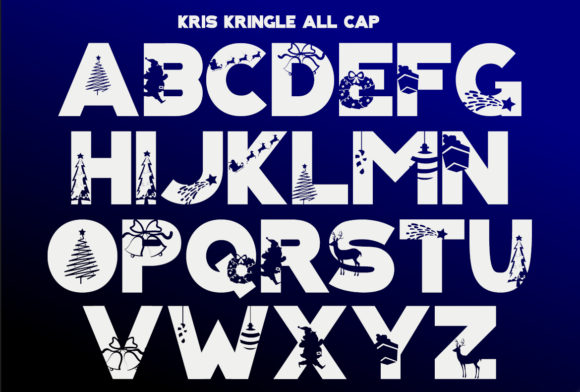 Kris Kringle Font PNG with transparent background - Preview 6