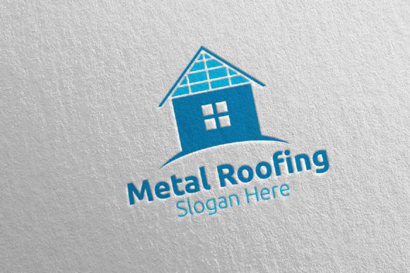 Real Estate Metal Roofing Logo 5 Graphic Logos By denayunecf