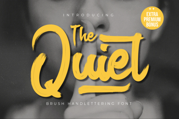 The Quiet Fontes de Exibição Fonte Por Productype