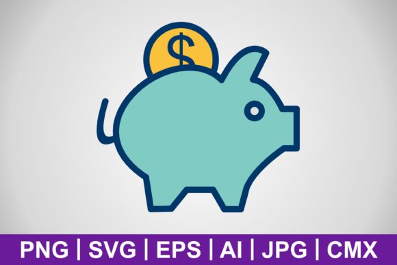 Vector Piggy Bank Icon