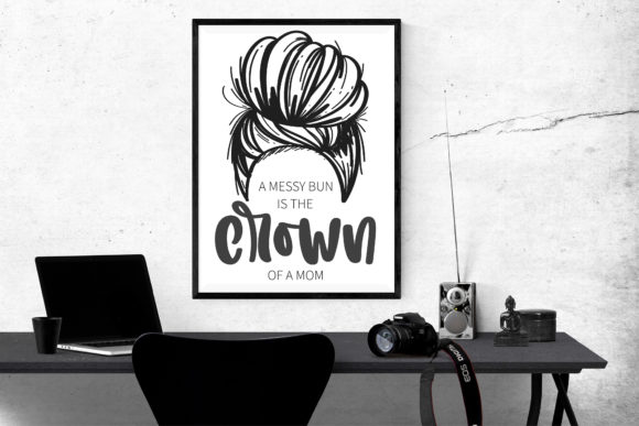 Crown of a Mom Font PNG with transparent background - Preview 3