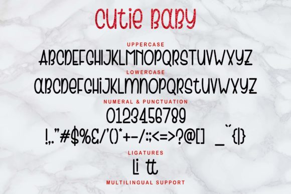 Cutie Baby Font - Preview 6