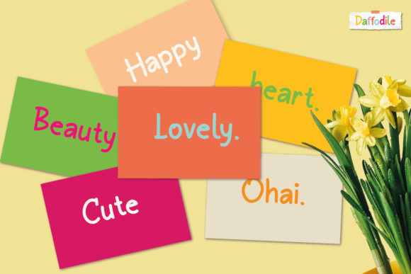 Daffodile Font PNG with transparent background - Preview 2