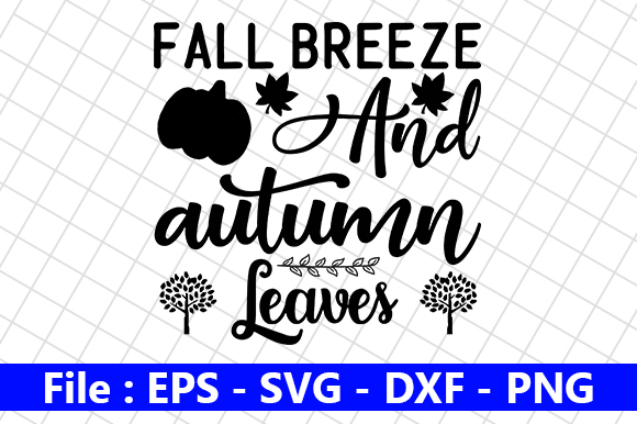 Fall Breeze and Autumn Leaves Graphic by creative_store · Creative Fabrica