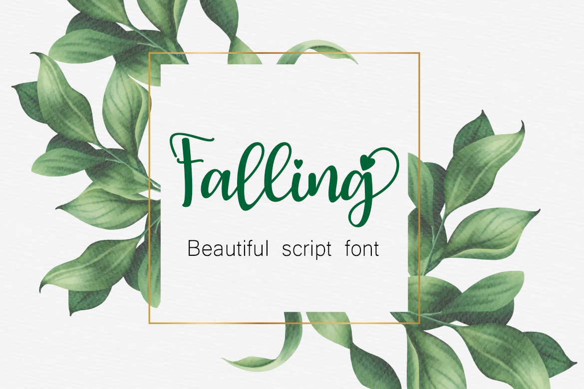 Falling font — angled typeface with leaf-drift motion for autumn poetry and art prints