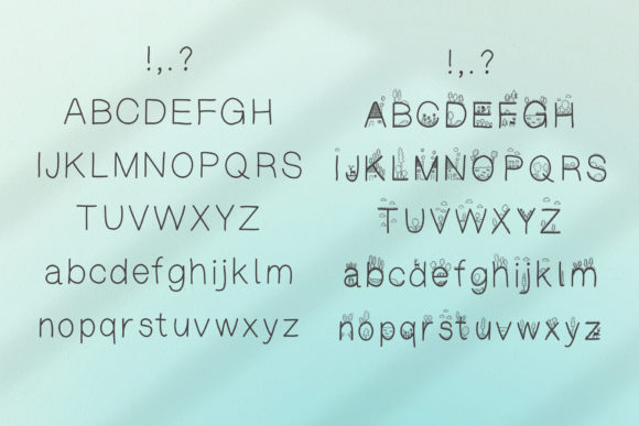 Fisu & Fojisu Font PNG with transparent background - Preview 1