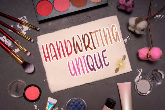 Hand for Drawing Font PNG with transparent background - Preview 1