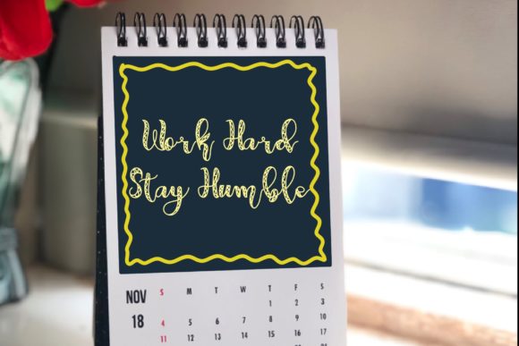 Highly Motivated Font font preview - 3