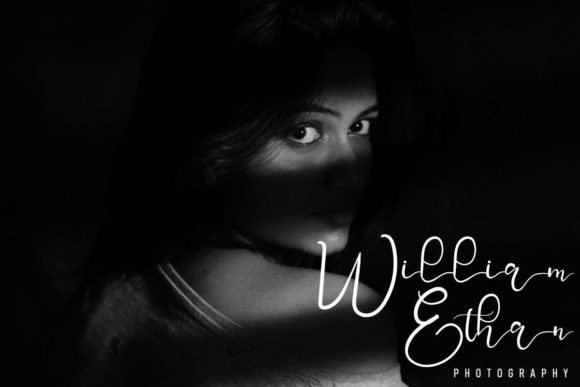 Night Feel Font PNG with transparent background - Preview 2