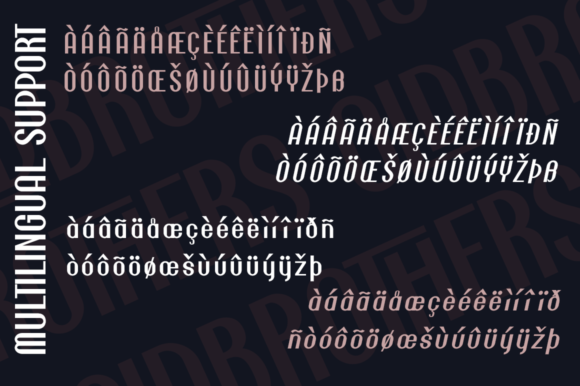 Old Brothers Font PNG with transparent background - Preview 1