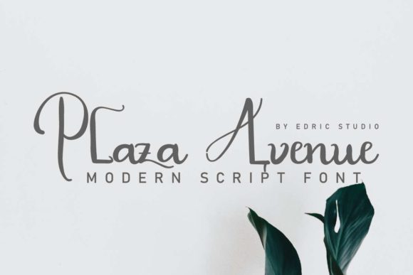 Plaza Avenue Font PNG with transparent background - Preview 1