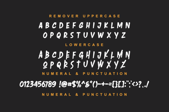 Remover Ravella Font font preview - 1
