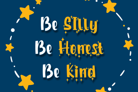 Shiny Unicorn Font PNG with transparent background - Preview 3
