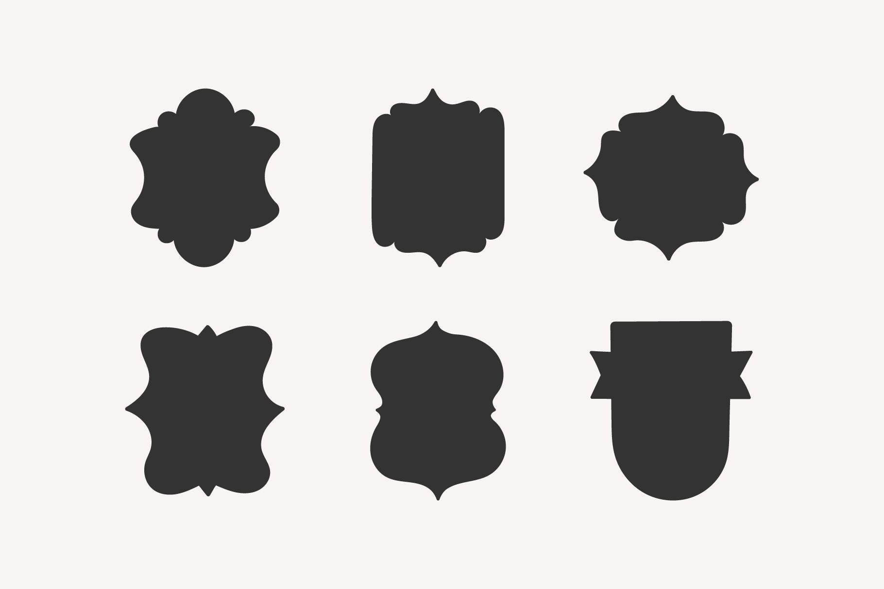 Vintage Hand-Drawn SVG Clipart Frames