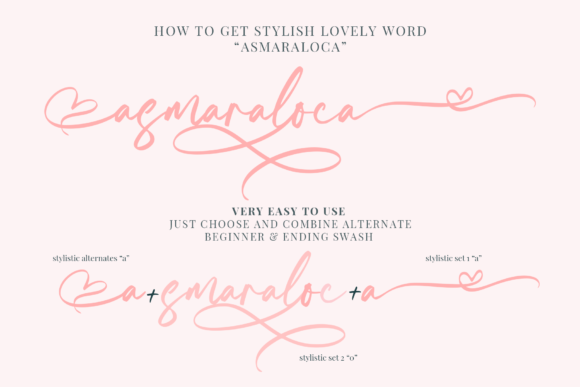 Asmaraloca Font - Preview 2