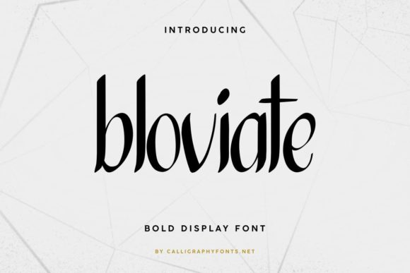 Bloviate Font - Preview 1