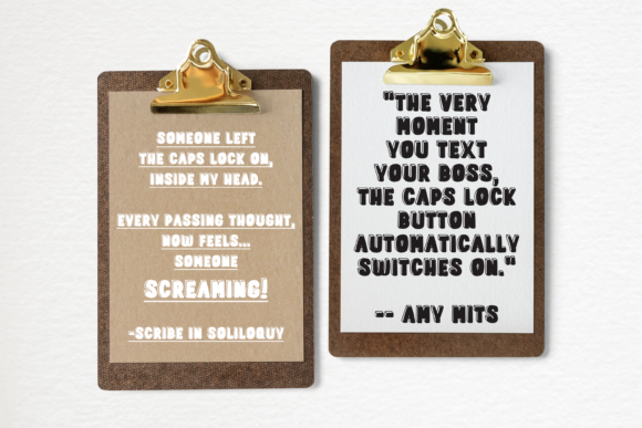 Caps Lock Font - Preview 2