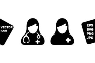 Doctor Consultation Icon Vector Female Graphic by TukTuk Design ...
