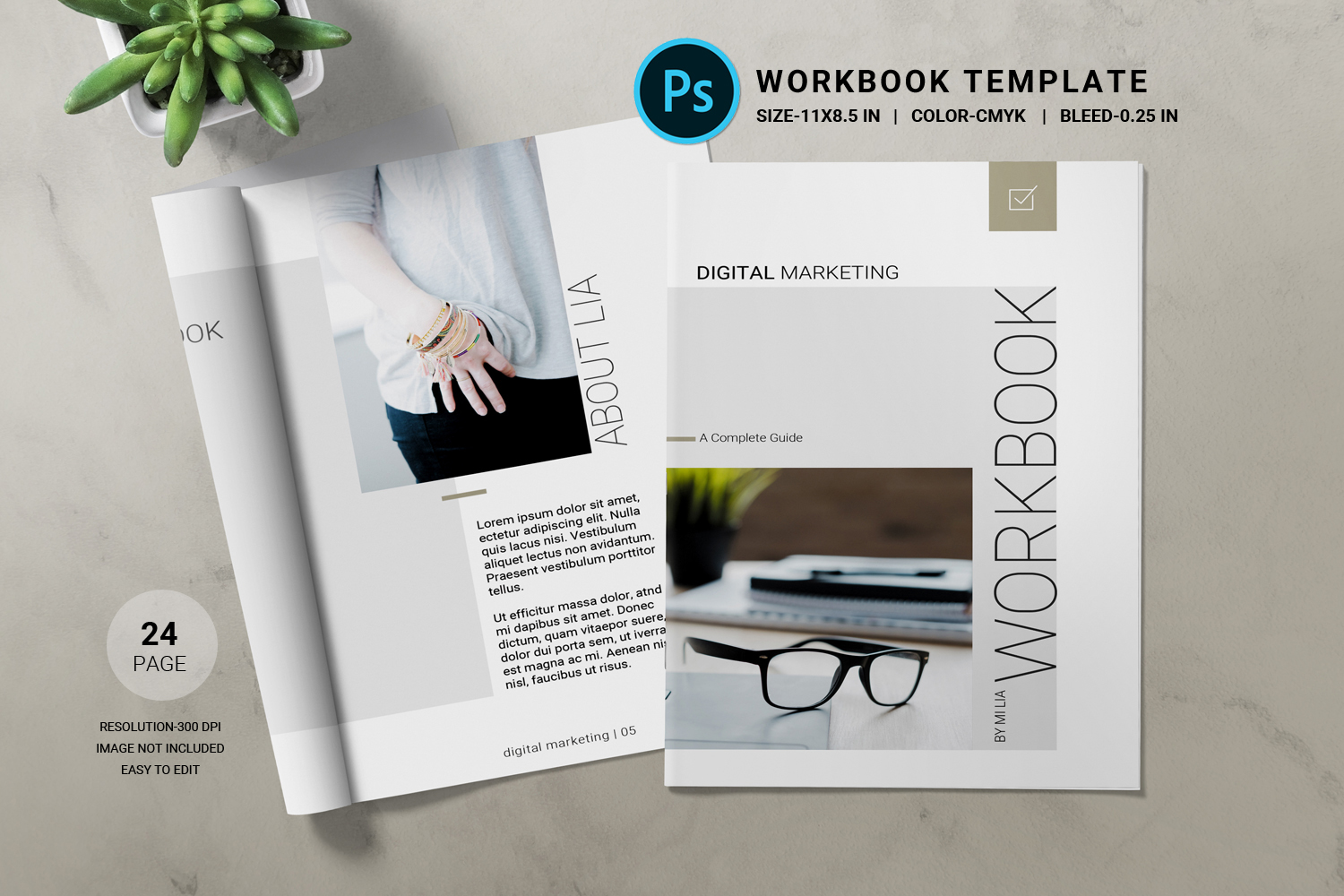 Elegant WorkBook Template, Ebook Design Graphic by sistecbd · Creative ...