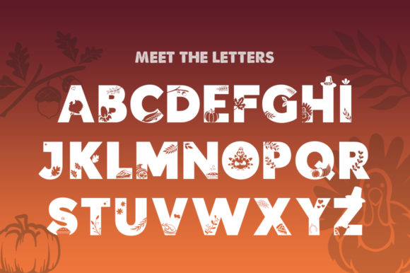 Give Thanks Silhouette Font - Preview 1