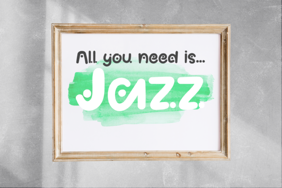 Jazz Vibes Font PNG with transparent background - Preview 4