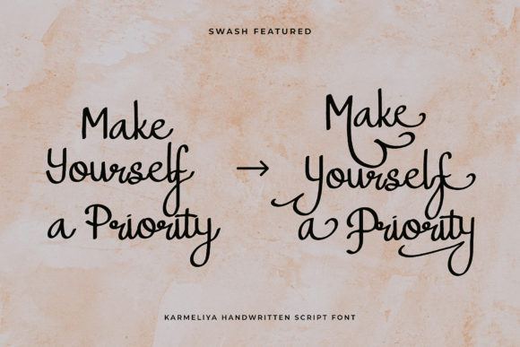 Karmeliya Font PNG with transparent background - Preview 4