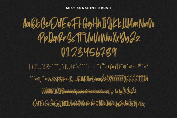 Mist Sunshine Font PNG with transparent background - Preview 5