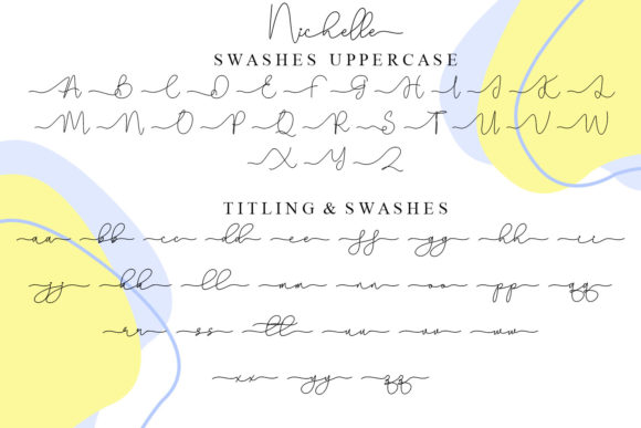 Nichelle Font PNG with transparent background - Preview 6