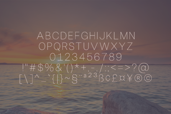 Osheo Font PNG with transparent background - Preview 1